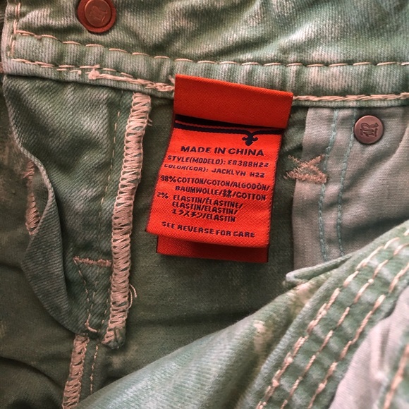 SOLD on MERC*  25 Mint Rock Revival Shorts - Picture 3 of 7